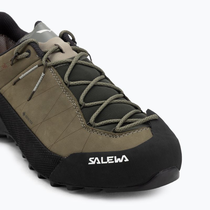 Férfi approach cipő Salewa Wildfire Leather 2 GTX faded green/black 7