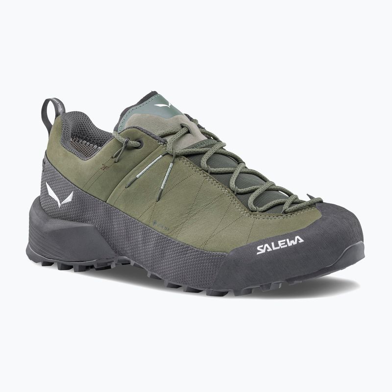 Férfi approach cipő Salewa Wildfire Leather 2 GTX faded green/black 8