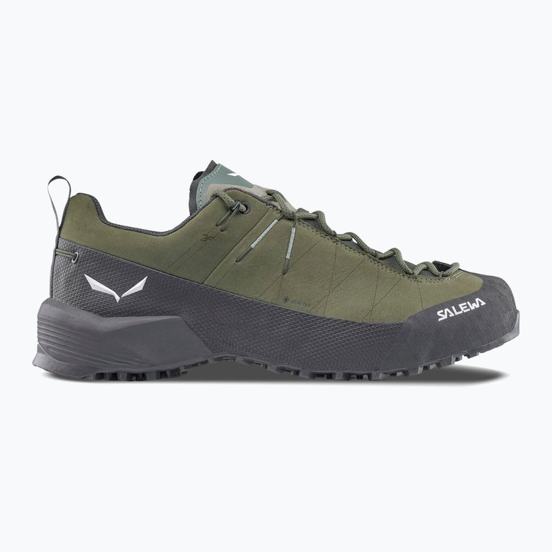 Férfi approach cipő Salewa Wildfire Leather 2 GTX faded green/black 9
