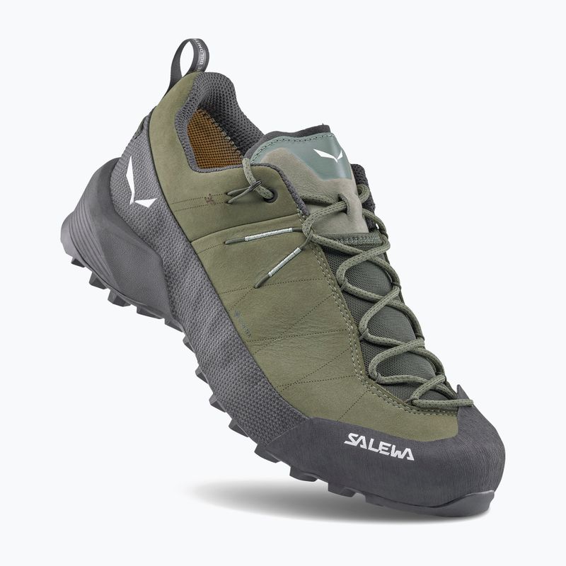 Férfi approach cipő Salewa Wildfire Leather 2 GTX faded green/black 13