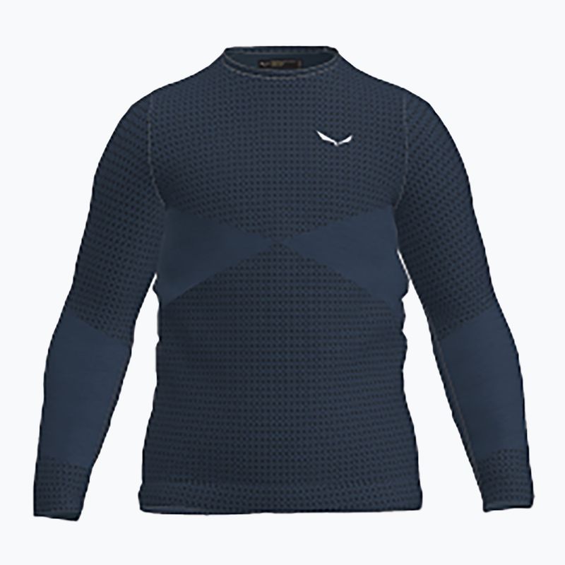 Gyerek termikus hosszú ujjú póló Salewa Zebru Med Warm AMR pond blue