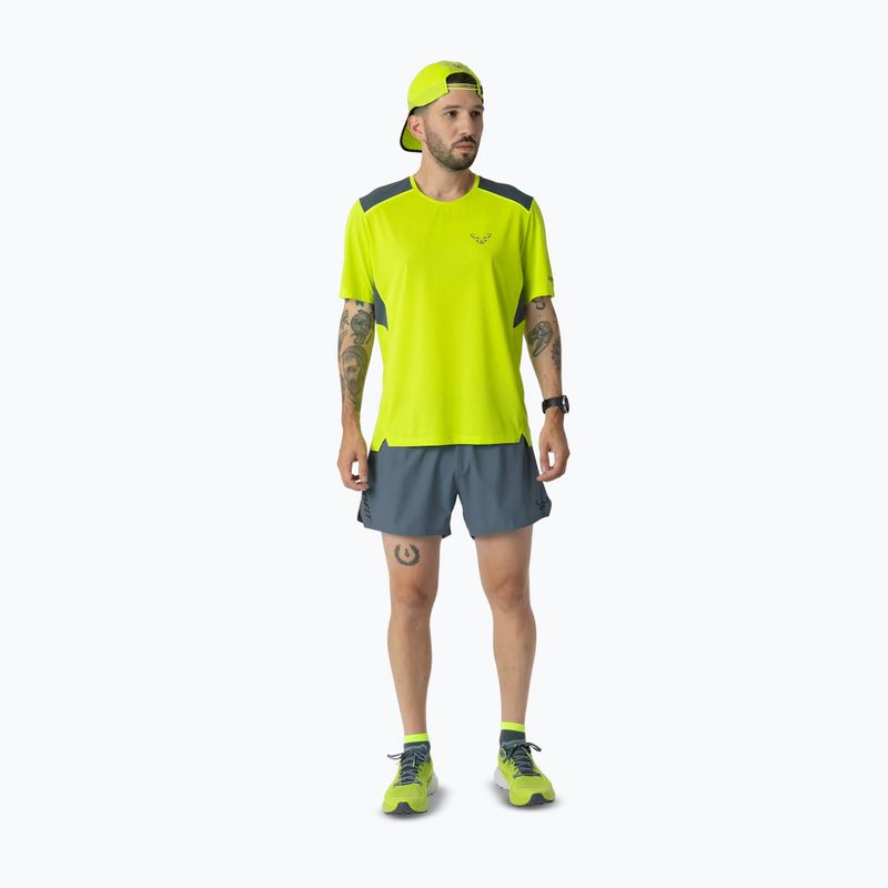 Férfi futópóló DYNAFIT Sky ultra yellow 4