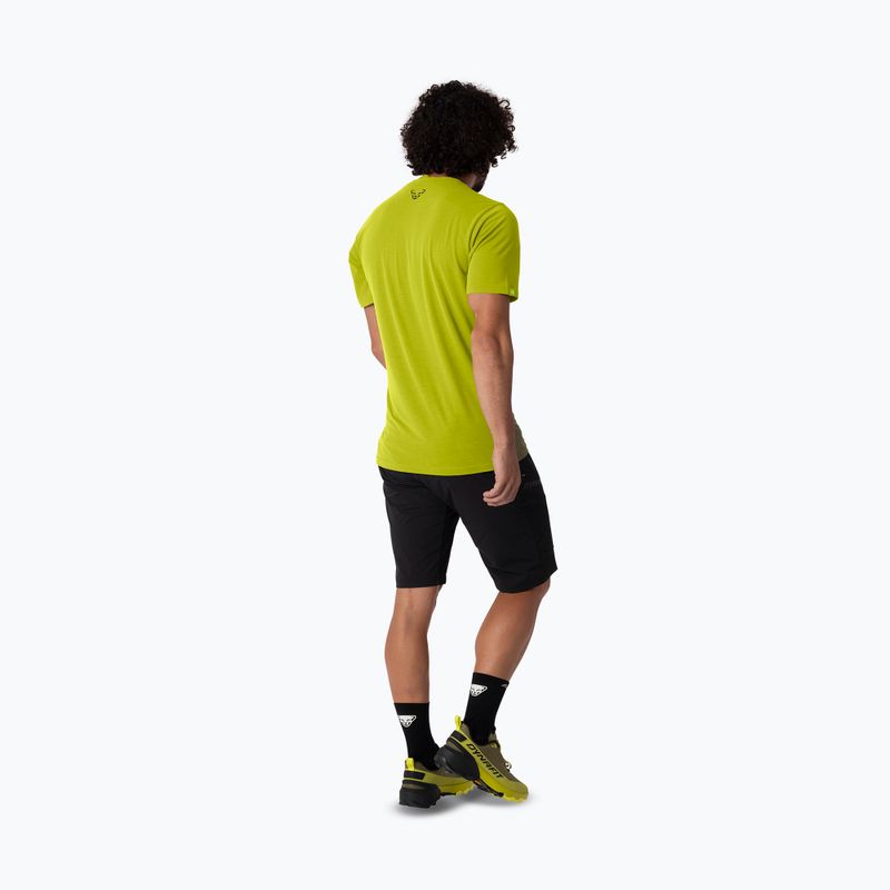 Férfi trekking póló DYNAFIT Transalper Graphic golden lime/5a30 3