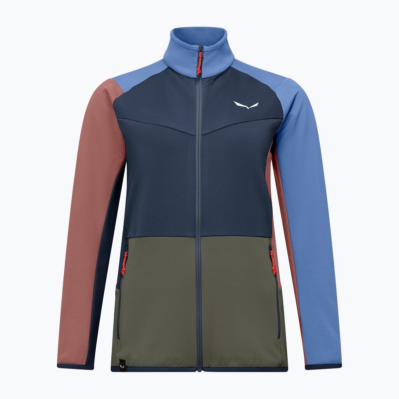 Női túra pulóver Salewa Puez Cammio PL Blueberry/Multi