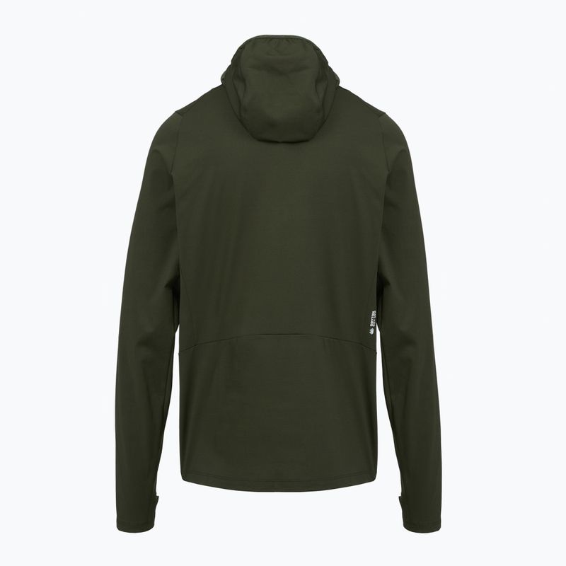 Salewa Puez Sun Hoodie dark olive férfi túrafelső 2