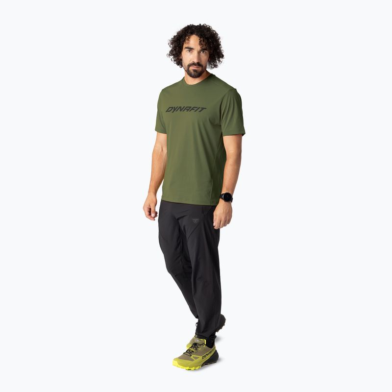 Férfi trekking póló Dynafit Traverse T-Shirt military green 2