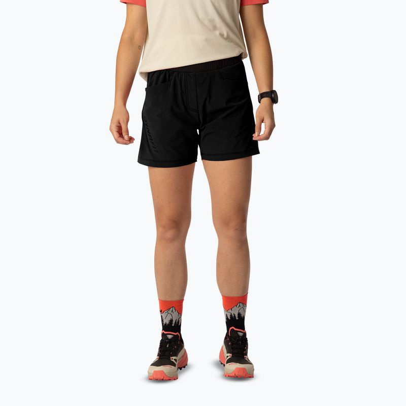 Női túrashort DYNAFIT Traverse Hybrid black out