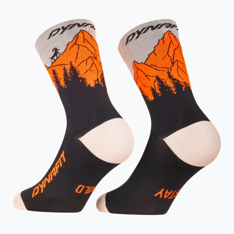 Sízokni DYNAFIT Traverse Crew black out ultra orange/4220