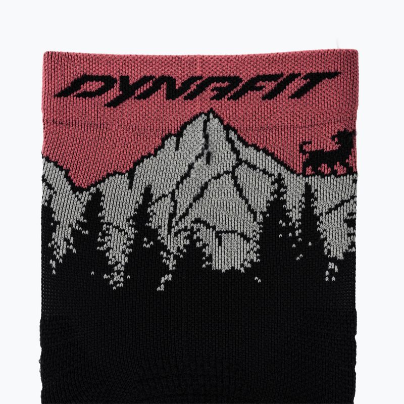Zokni DYNAFIT Traverse Crew black out ultra coral/6a10 3