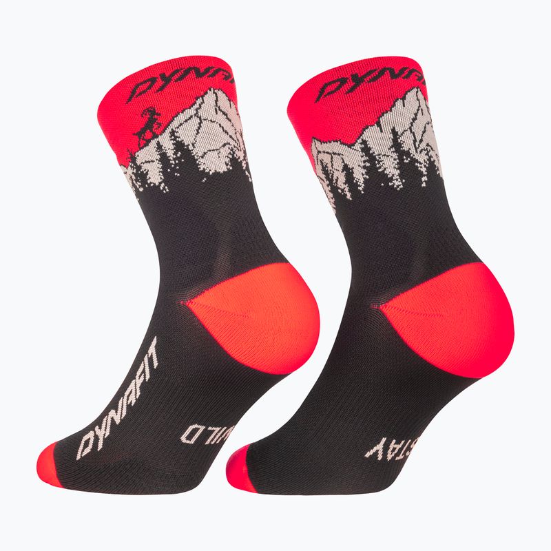 Sízokni DYNAFIT Traverse Mid black out ultra coral/6a10