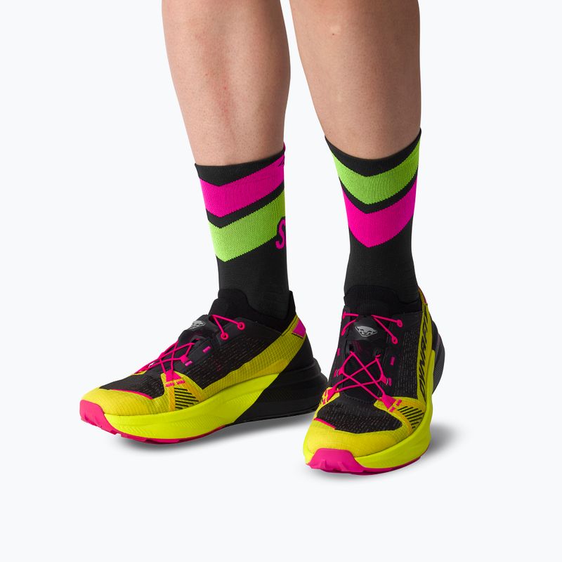 Zokni DYNAFIT Ultra Crew black out ultra yellow/5A30 7