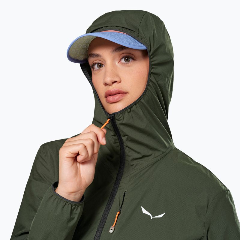 Női szélálló dzseki Salewa Pedroc Wind HD Light dark olive 4