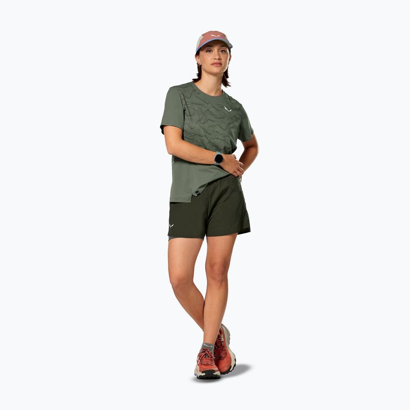 Női túrashort Salewa Pedroc DST 2IN1 dark olive int/0870 2
