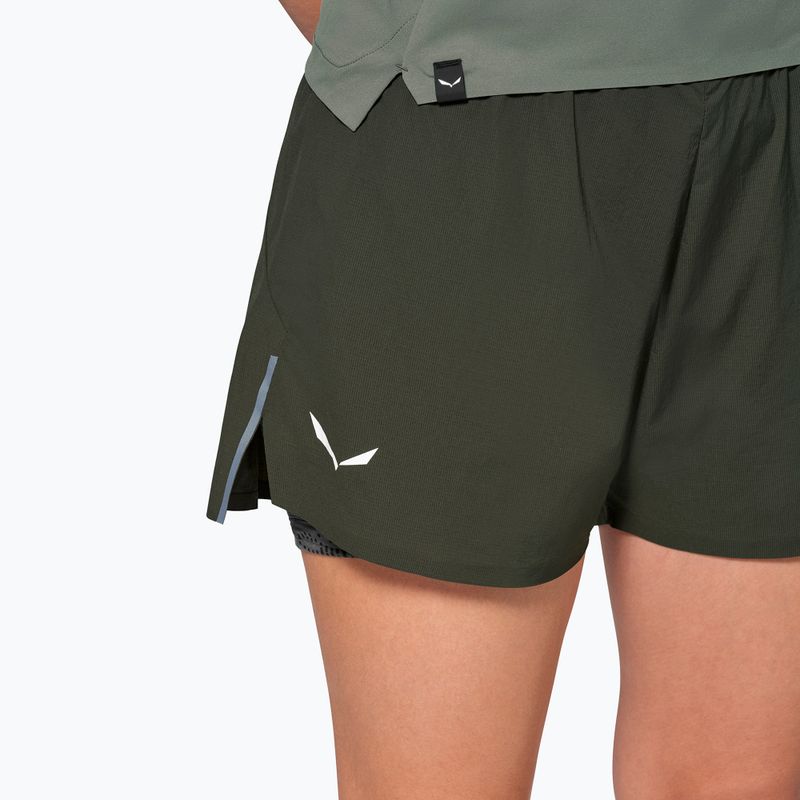 Női túrashort Salewa Pedroc DST 2IN1 dark olive int/0870 4