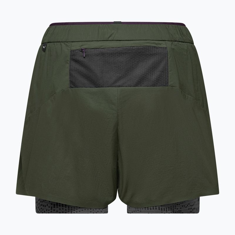 Női túrashort Salewa Pedroc DST 2IN1 dark olive int/0870 7