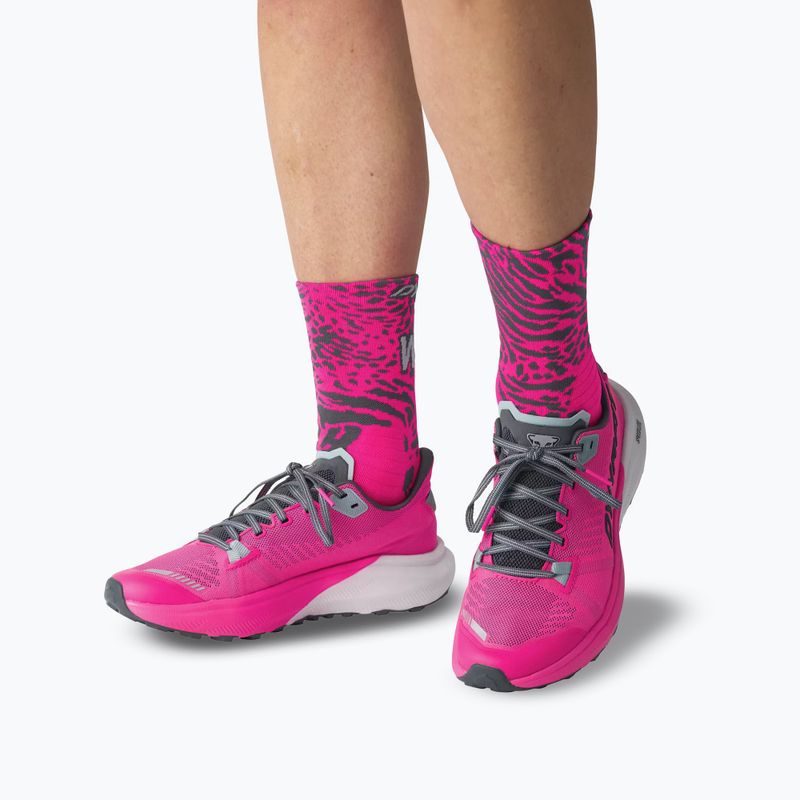 Zokni DYNAFIT Run Wild Crew pink glo 5