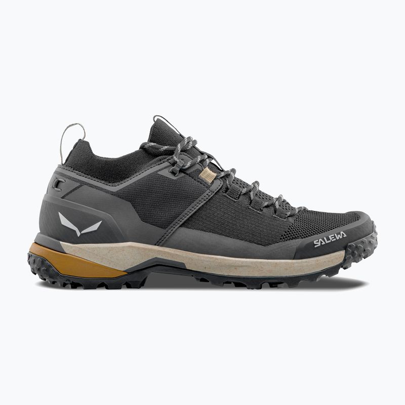 Férfi túrabakancs Salewa Puez 2 Knit Powertex fekete/fekete 2
