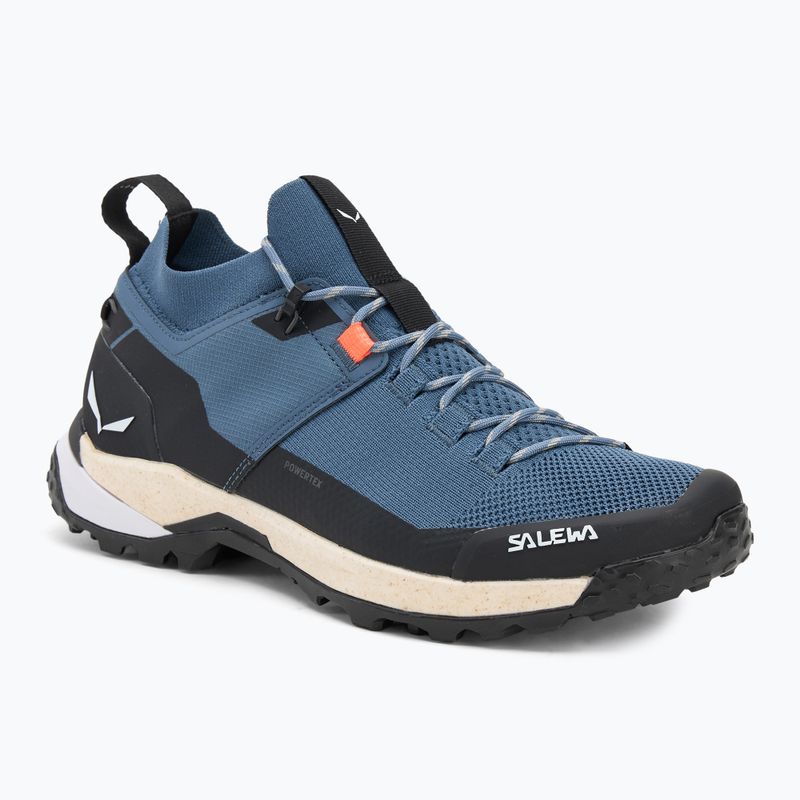 Férfi túrabakancs Salewa Puez 2 Knit Powertex java kék/fekete