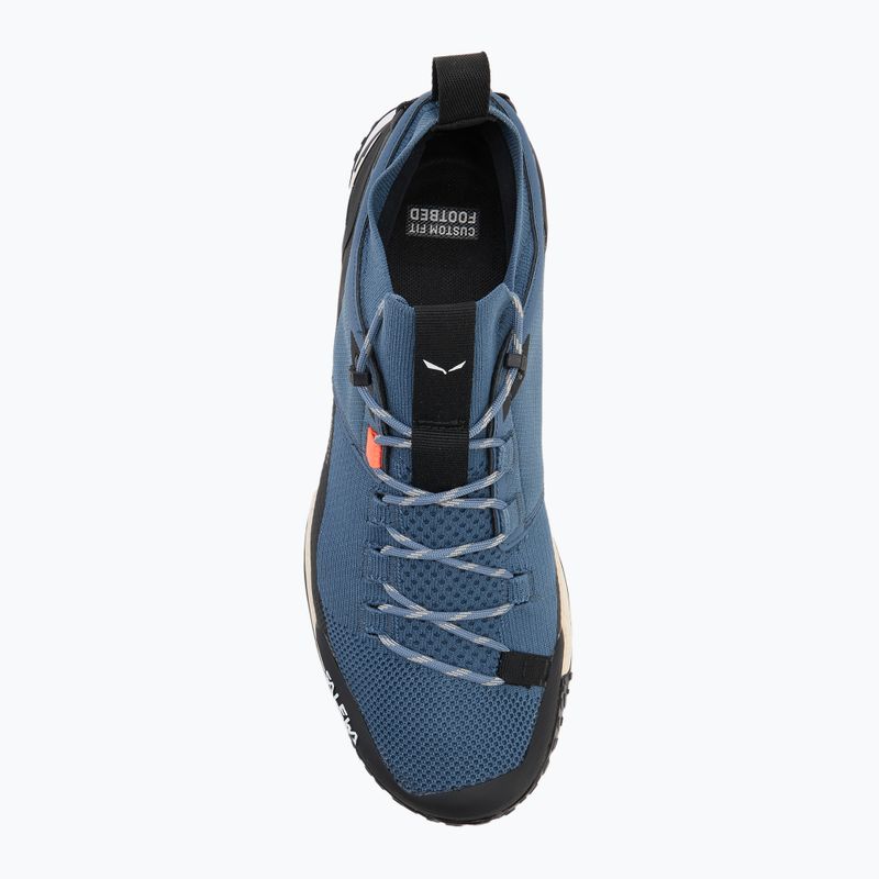 Férfi túrabakancs Salewa Puez 2 Knit Powertex java kék/fekete 5