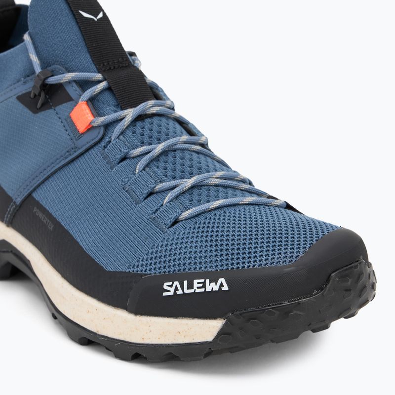 Férfi túrabakancs Salewa Puez 2 Knit Powertex java kék/fekete 7