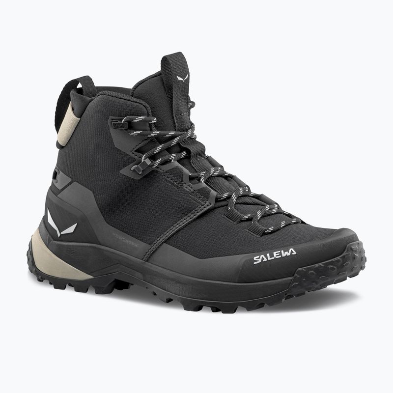 Női túrabakancs Salewa Puez 2 Mid Ptx fekete/fekete