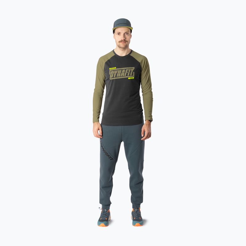 Férfi futó hosszú ujjú póló DYNAFIT 24/7 military green/0910 2