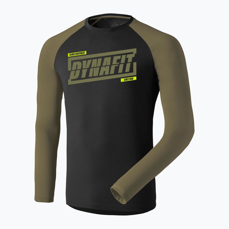 Férfi futó hosszú ujjú póló DYNAFIT 24/7 military green/0910 4