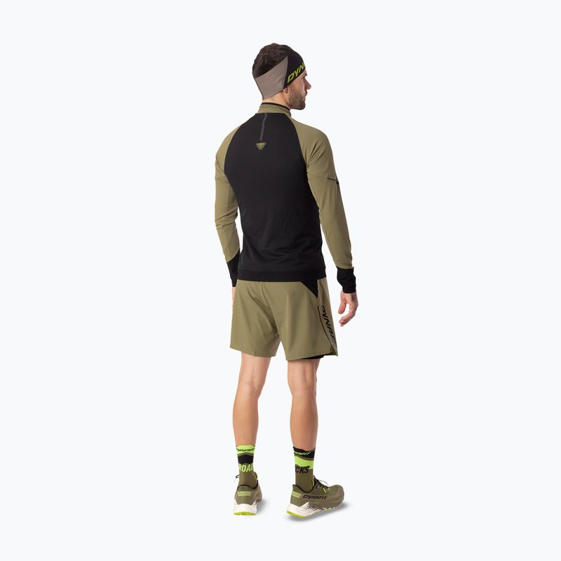 Férfi futópulóver Dynafit Alpine LS 1/2 Zip Tee military green/0910 3