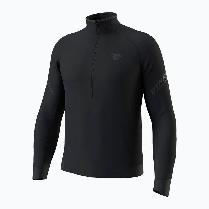 Férfi futópulóver Dynafit Alpine LS 1/2 Zip Tee black out