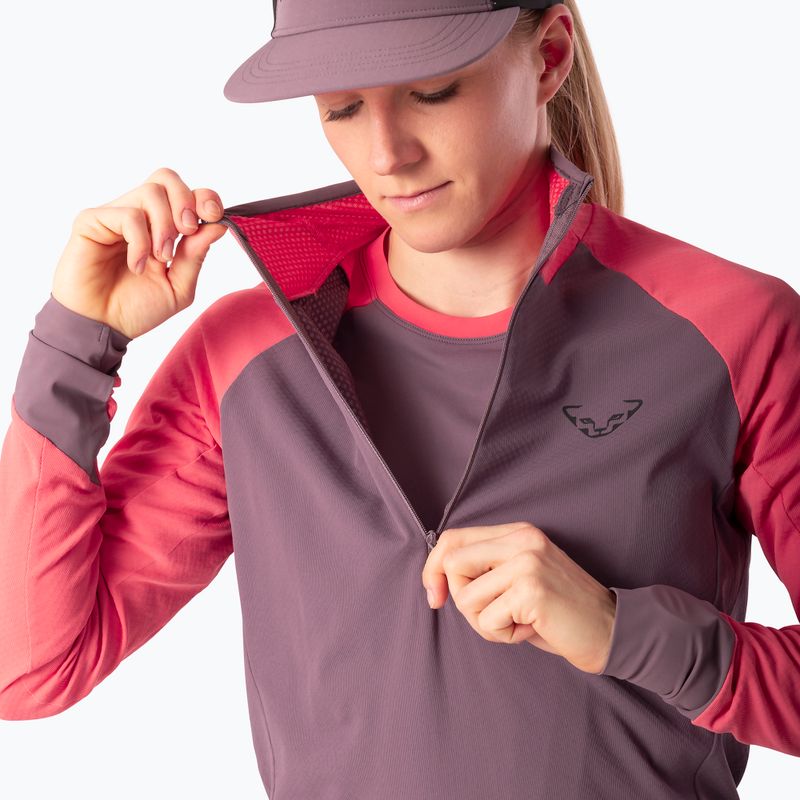 Női futópulóver Dynafit Alpine LS 1/2 Zip Tee cabana/6A90 4
