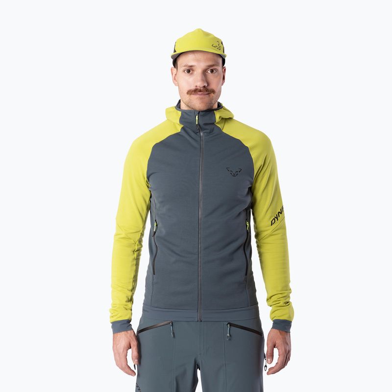 Férfi DYNAFIT Radical Polartec kapucnis túrasí pulóver arany lime/0720