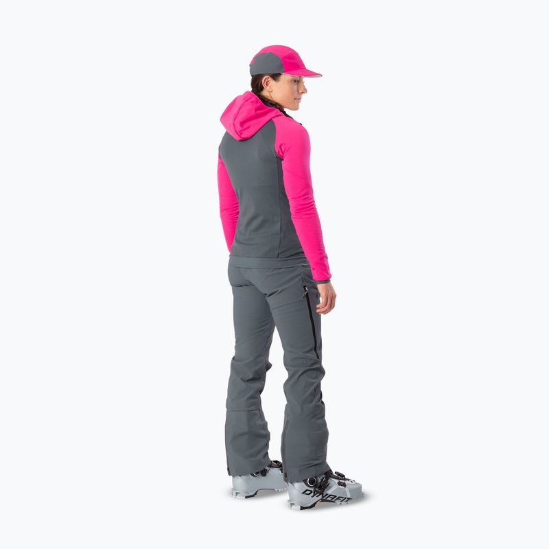 Női DYNAFIT Radical Polartec kapucnis túrasí pulóver flamingó/0720 3