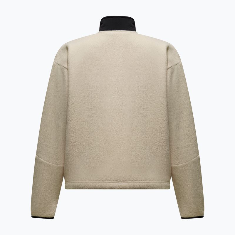 Női polár pulóver Salewa Fanes Full Zip Oatmeal 2