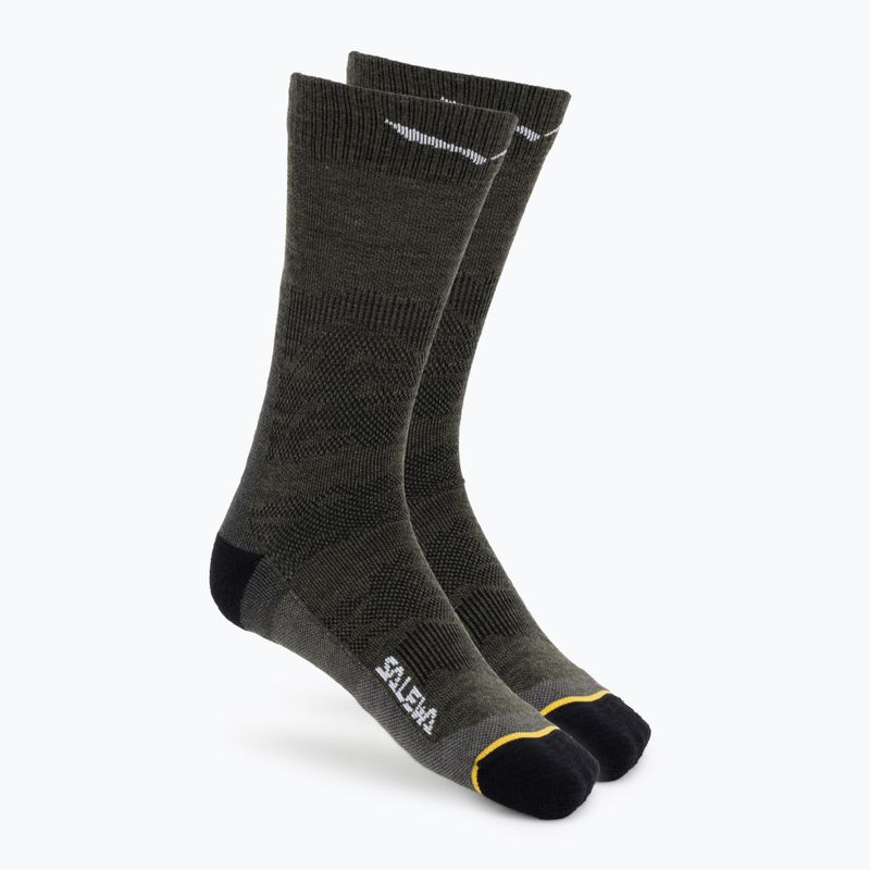 Férfi zokni Salewa Ortles AM Crew dark olive