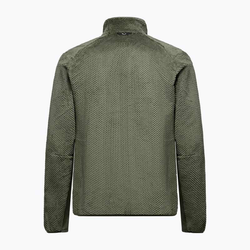 Férfi trekking pulóver Salewa Puez Warm Full Zip faded green 2