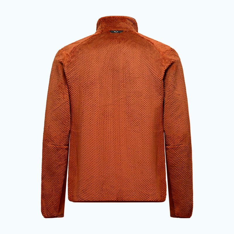 Férfi trekking pulóver Salewa Puez Warm Full Zip bombay brown 2
