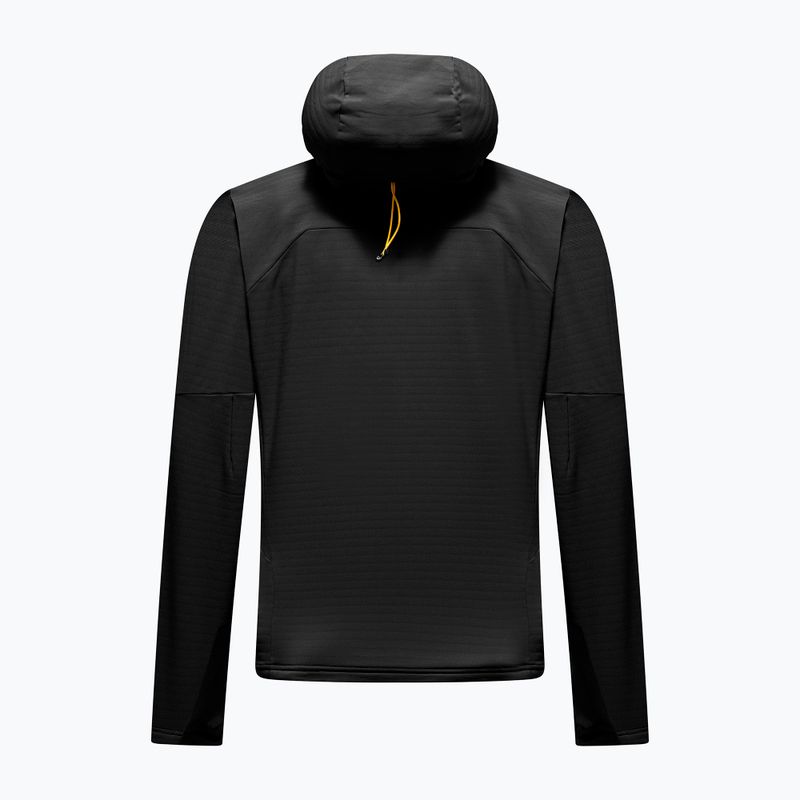 Férfi polár pulóver Salewa Ortles Fleece Pro Hooded Black Out 2