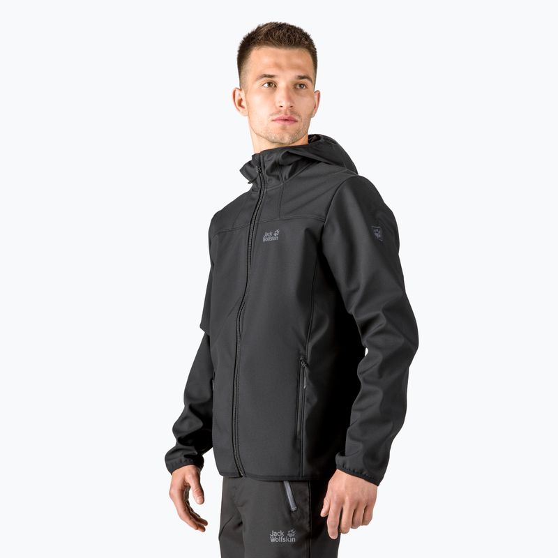 Jack Wolfskin férfi softshell dzseki Northern Point fekete 1304001_6000_002