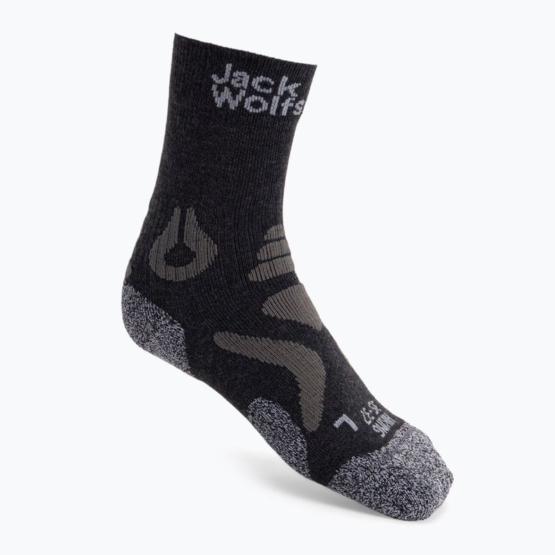 Jack Wolfskin Hiking Pro Classic Cut sötétszürke trekking zokni 1904102_6320_357