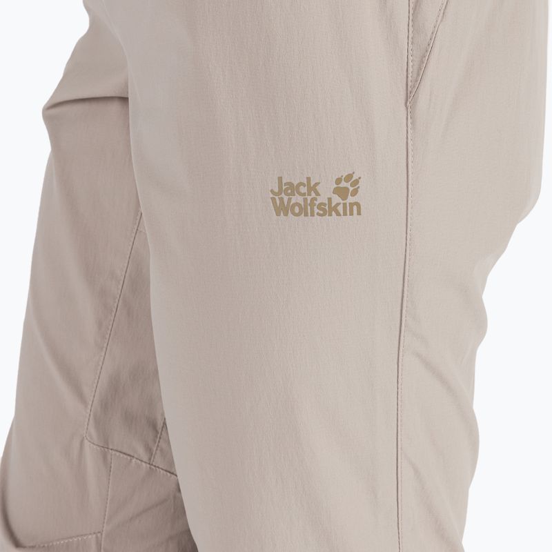 Női szoftshell nadrág Jack Wolfskin Activate Light 3/4 bézs 1503721_5041_034 5