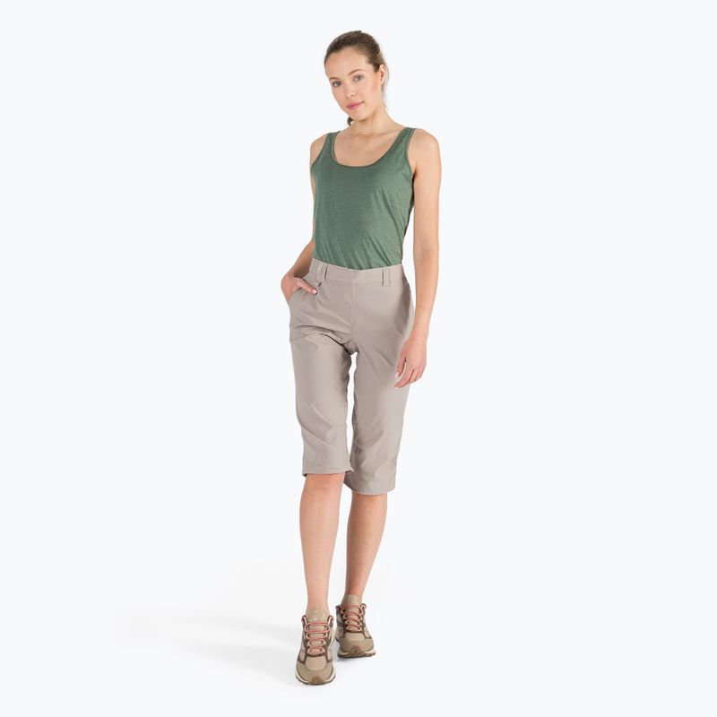 Női szoftshell nadrág Jack Wolfskin Activate Light 3/4 bézs 1503721_5041_034 7