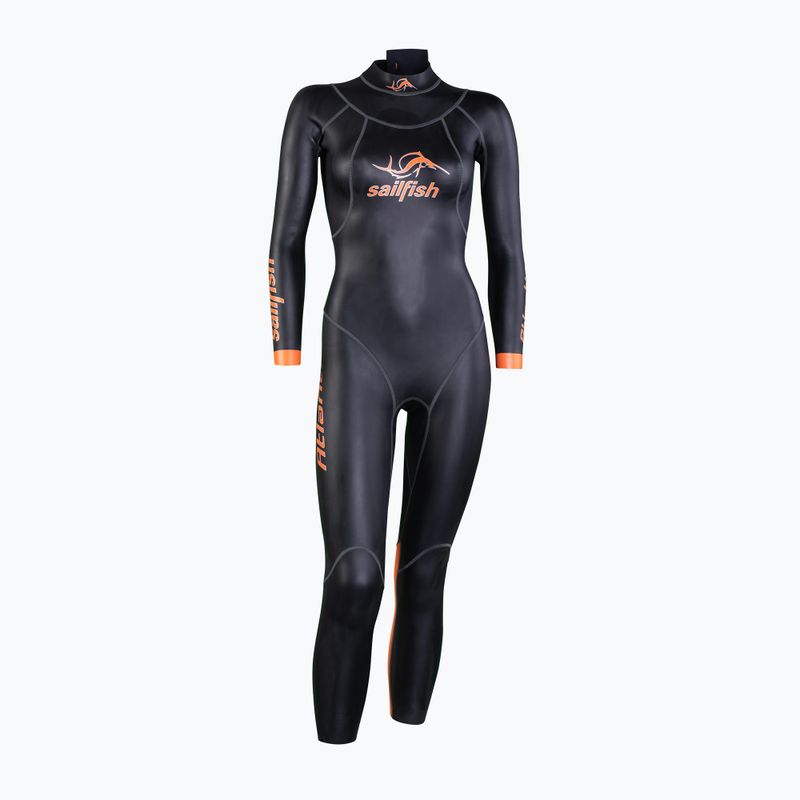 Női triatlon búvárruha sailfish Atlantic 2 fekete/narancs