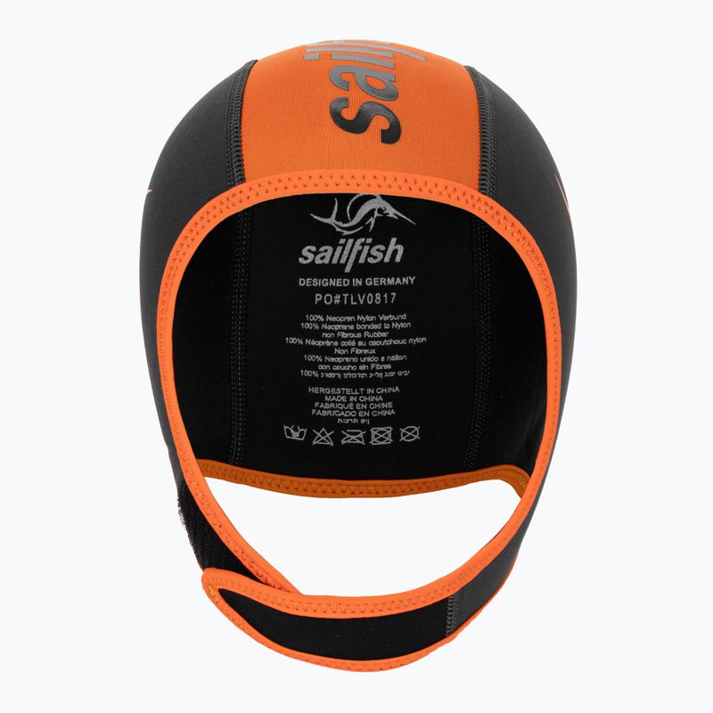 Sailfish szilikon fekete/narancssárga úszó sapka NEOPRENE CAP 2