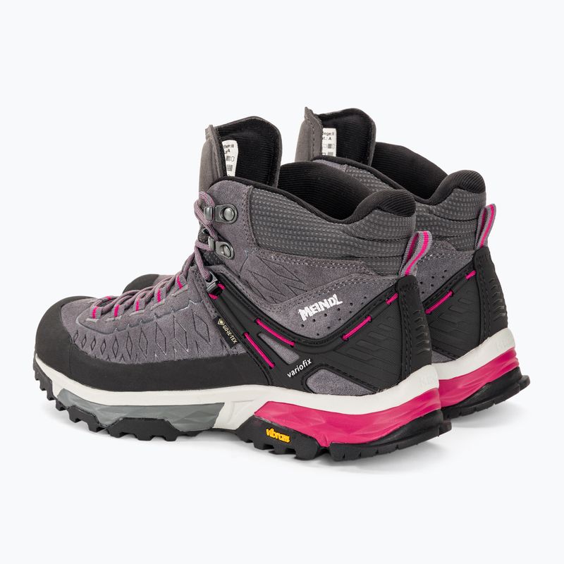 Női túrabakancs Meindl Top Trail Lady Mid GTX szürke/magenta 3