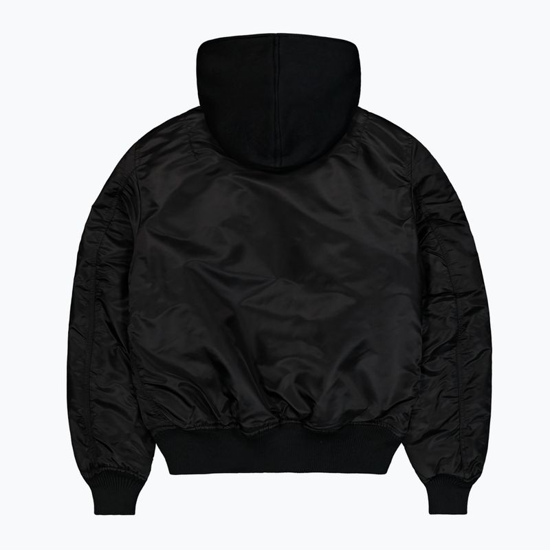 Férfi Alpha Industries MA-1 D-Tec Sleeve Embroidery Bomber fekete/fényvisszaverő kabát 8