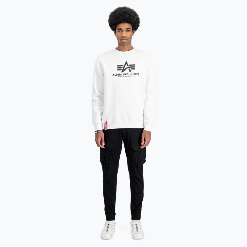 Férfi Alpha Industries Basic fehér melegítőfelső 2