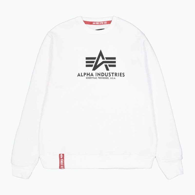 Férfi Alpha Industries Basic fehér melegítőfelső 7