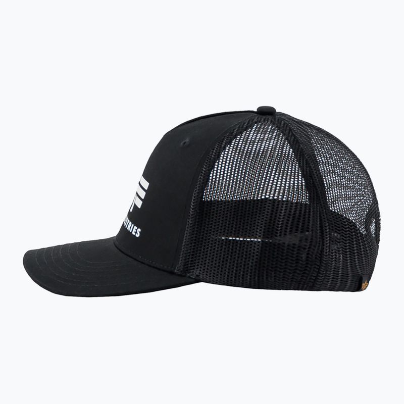 Férfi Alpha Industries Basic Trucker baseball sapka fekete 3