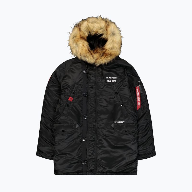 Alpha Industries férfi dzseki N3B Airborne kapucnis fekete 7