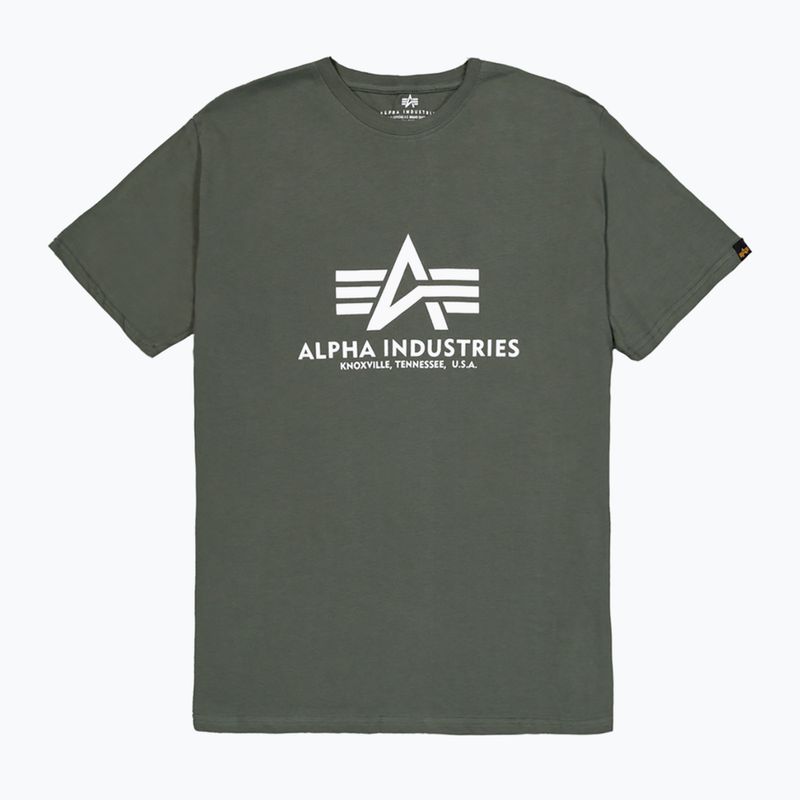 Alpha Industries férfi Basic sötét olajzöld póló 7